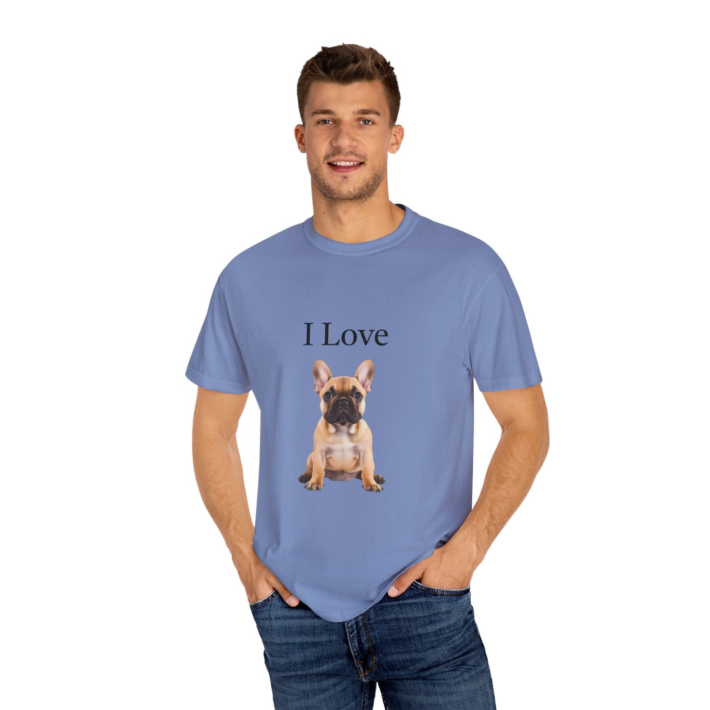 I Love, French BullDogs Unisex T-shirt