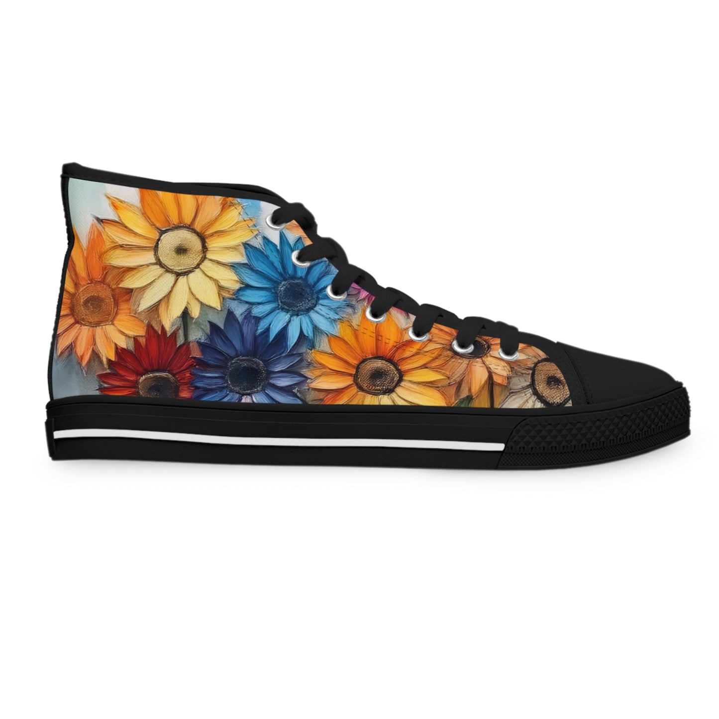 Floral High Top Sneakers for Women