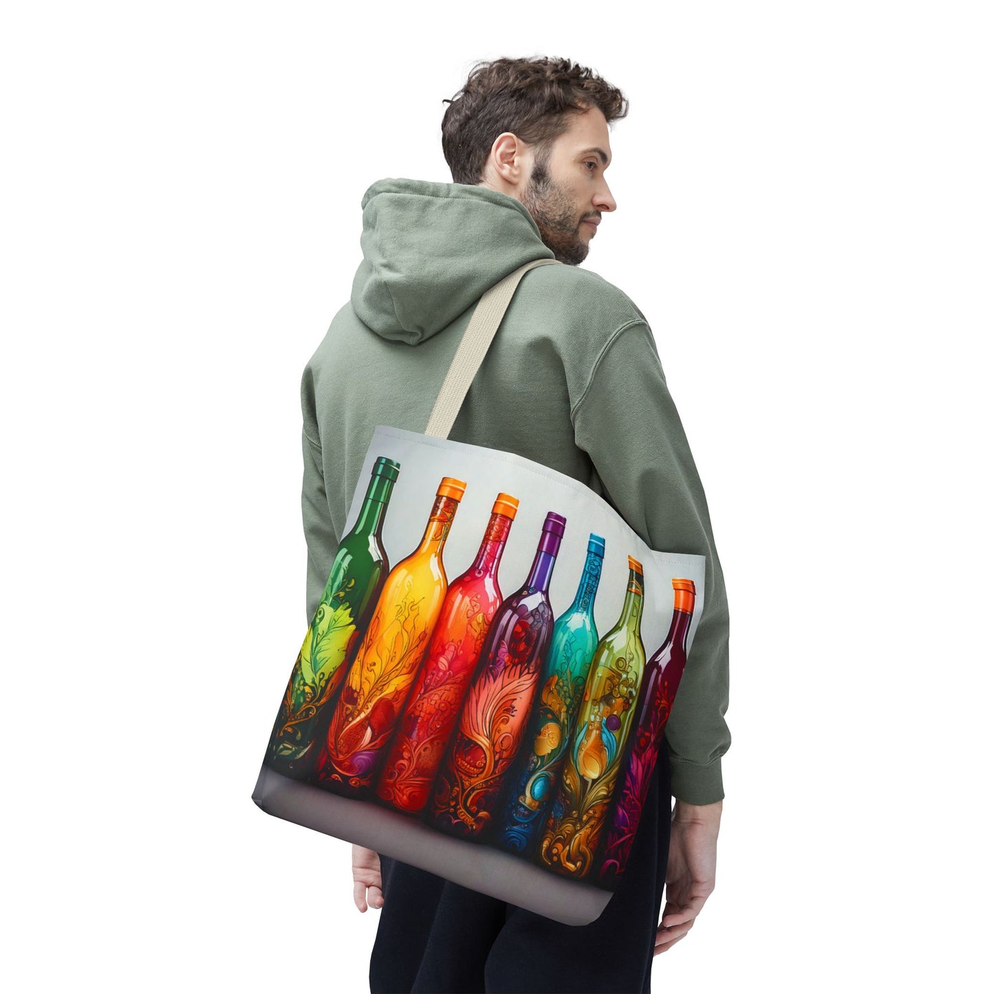 Wine Bottles, Tote Bag