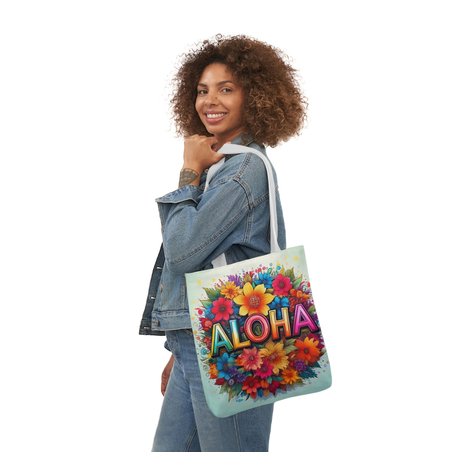 Tote Bag, Canvas ALOHA print