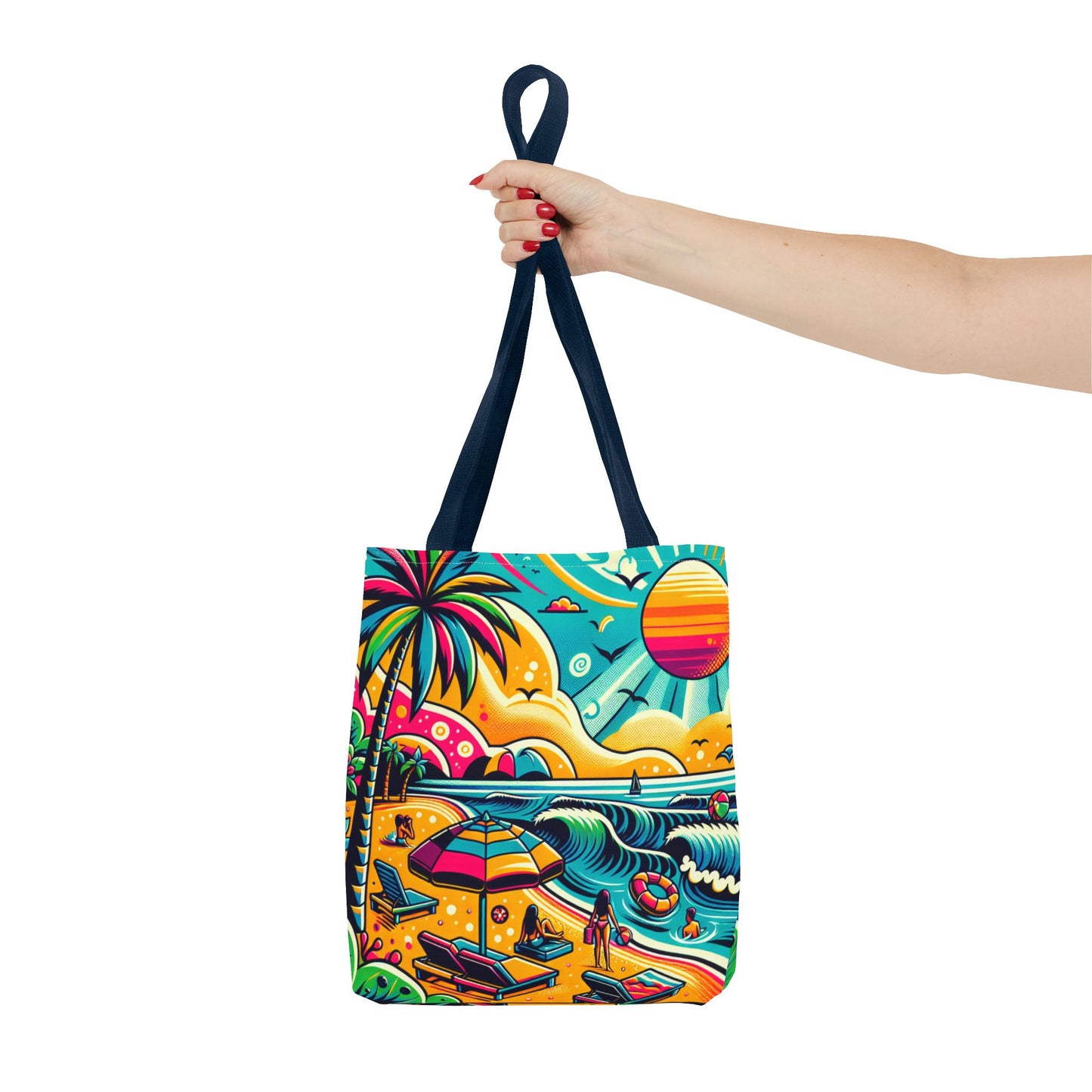 Tote Bag, Beach Print