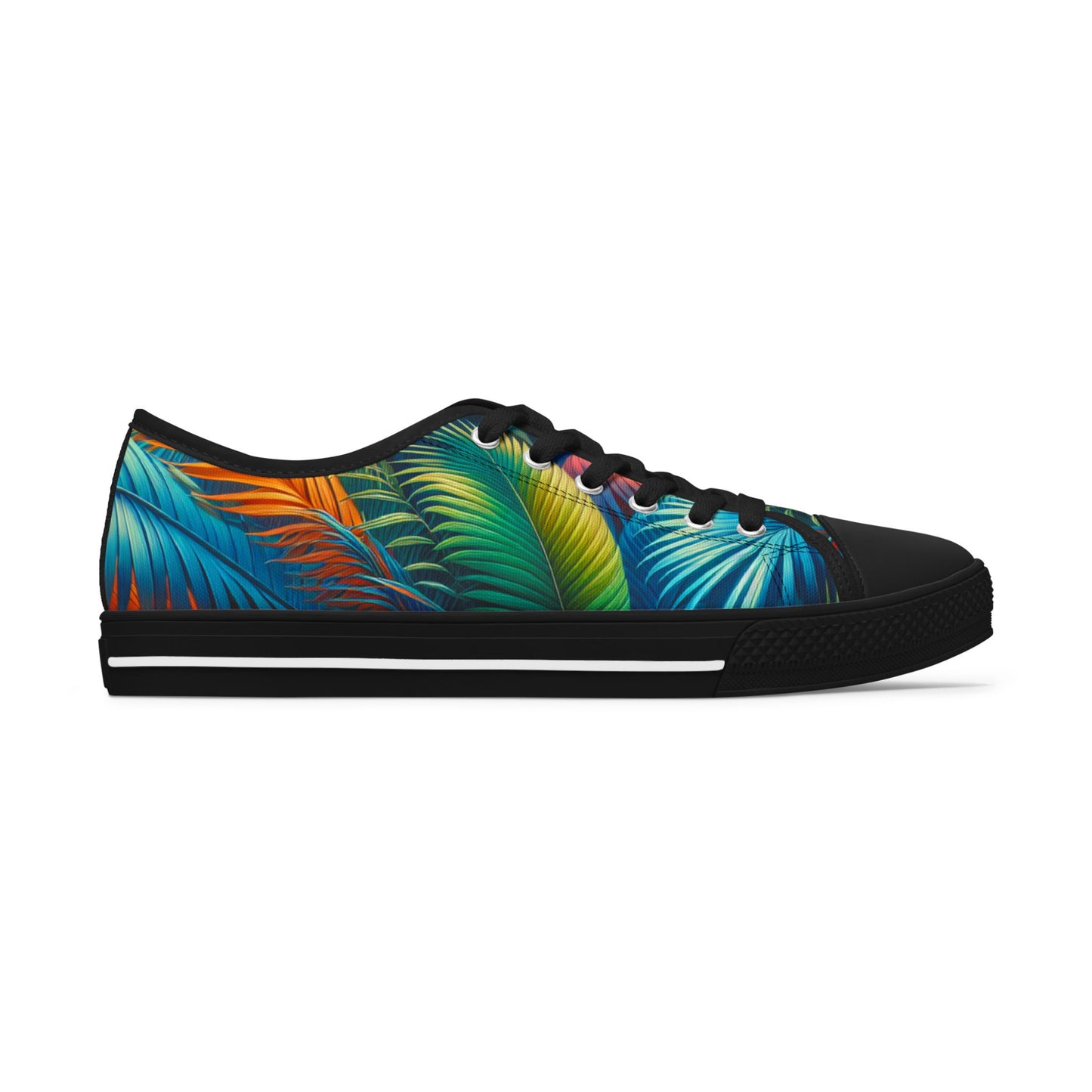 Tropical Leaf - Women's Low Top Sneakers