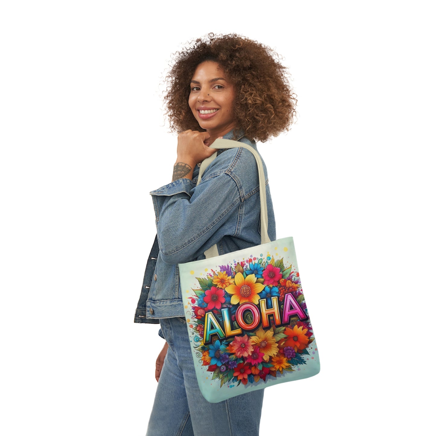 Tote Bag, Canvas ALOHA print