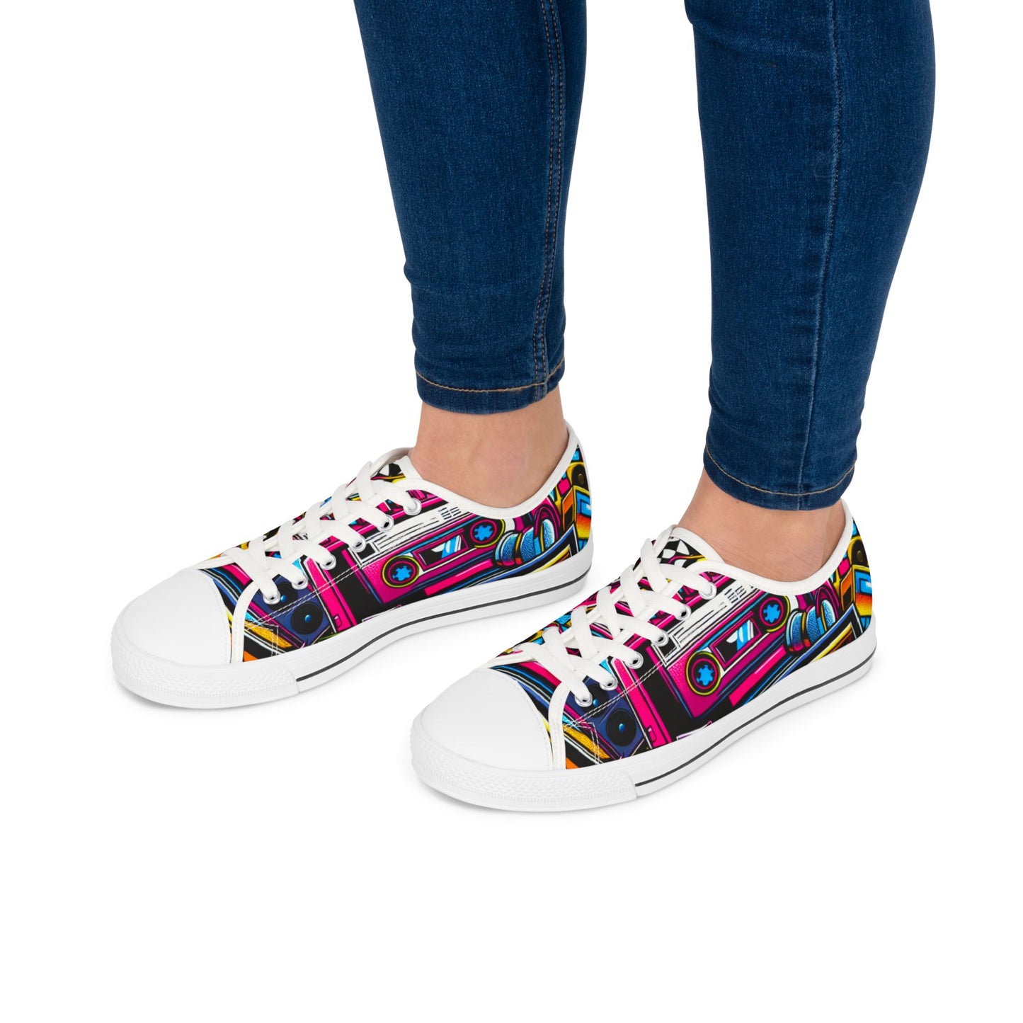 Retro Boombox Women's Low Top Sneakers