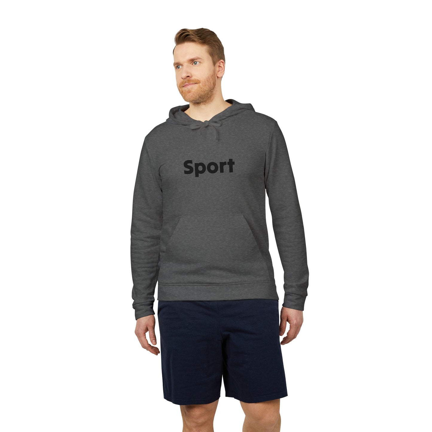 Adidas Unisex Fleece Hoodie - Sport Design for Casual Comfort