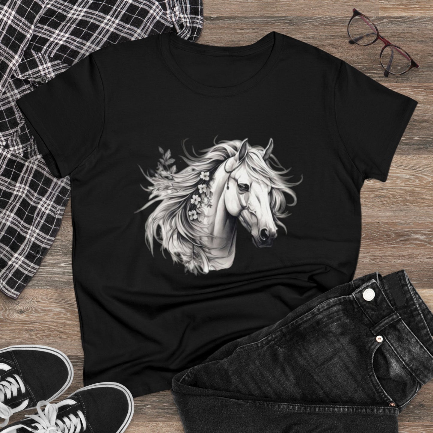 Horse Head, Women's Cotton Tee