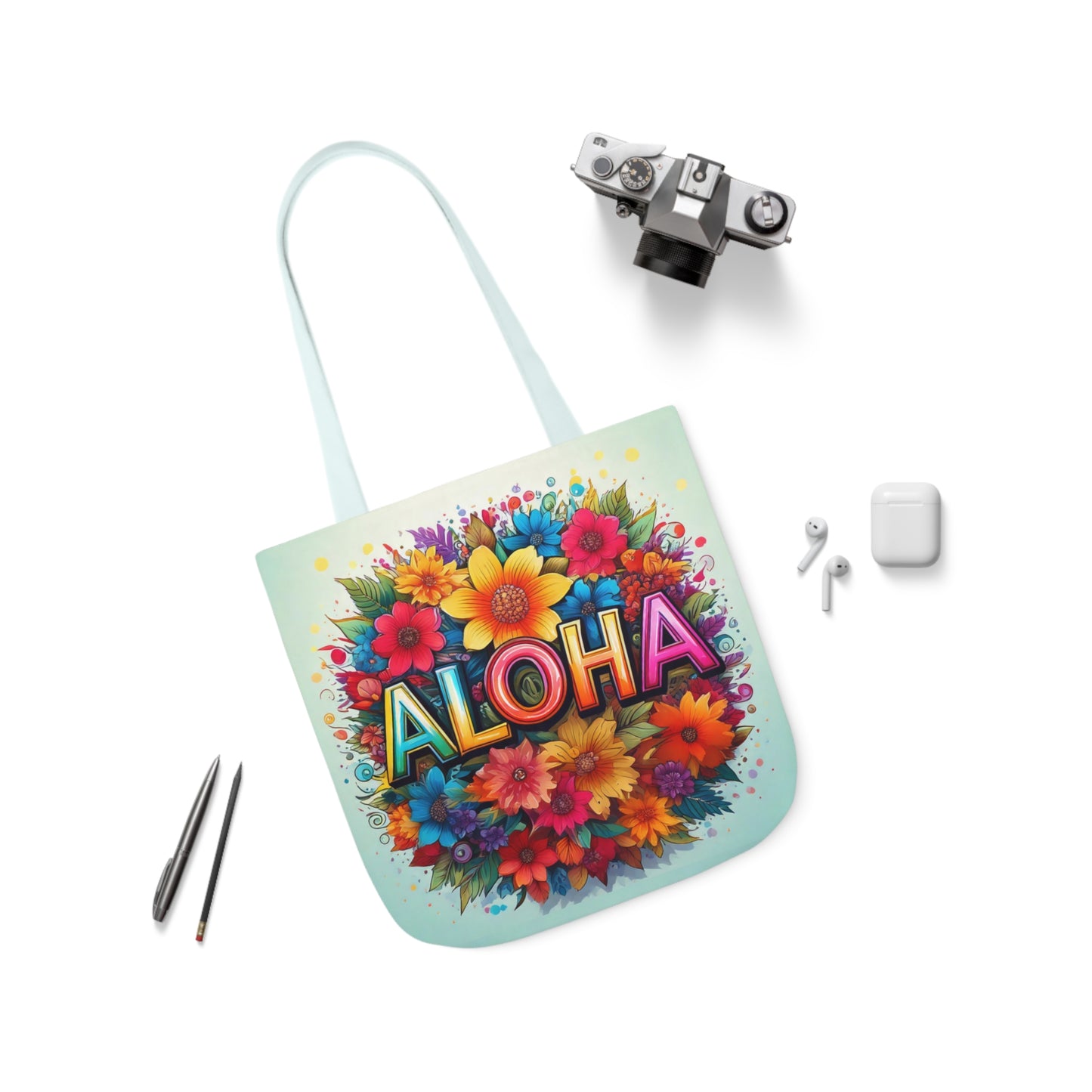 Tote Bag, Canvas ALOHA print