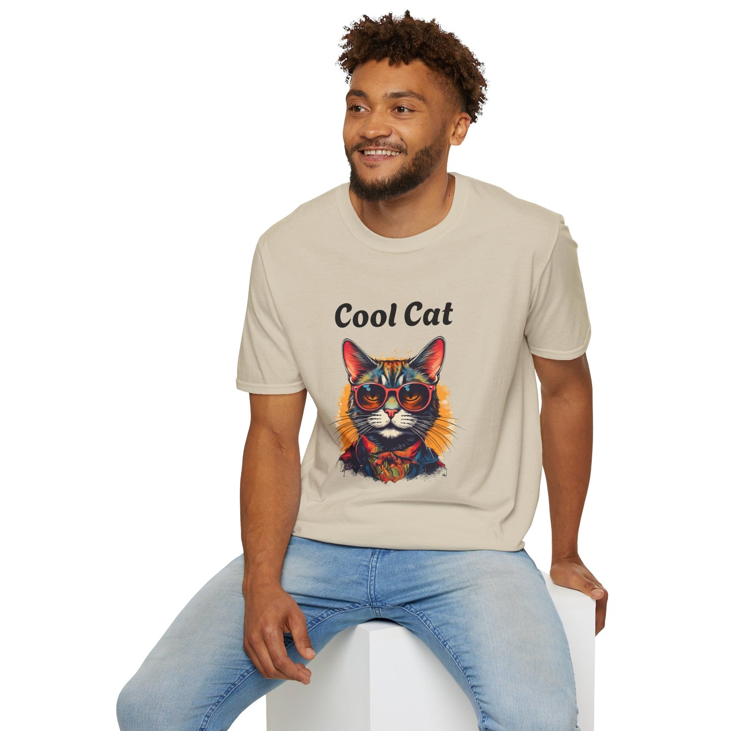 Cool Cat Unisex Softstyle T-Shirt