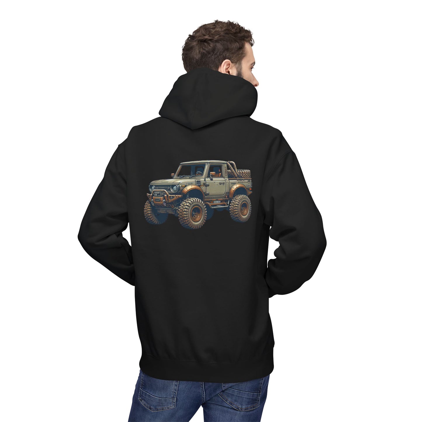 Mud Slinging Unisex Midweight Fleece Hoodie - Perfect for Off-Road Enthusiasts