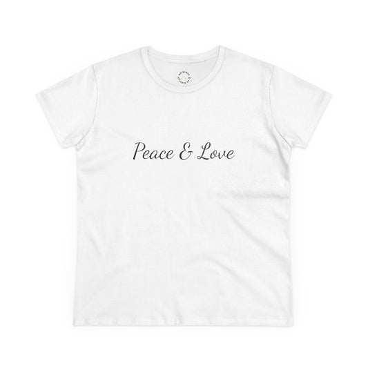Peace & Love ,Tree of Life Women's Mid-weight Cotton Tee - Original Prints Co