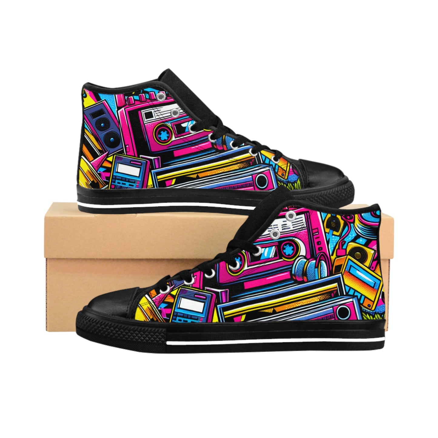 Retro Vibe High-Top Sneakers for Women