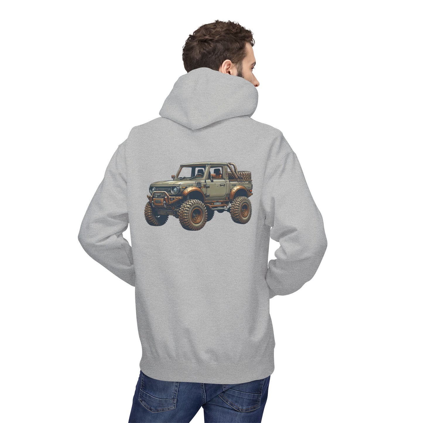 Mud Slinging Unisex Midweight Fleece Hoodie - Perfect for Off-Road Enthusiasts