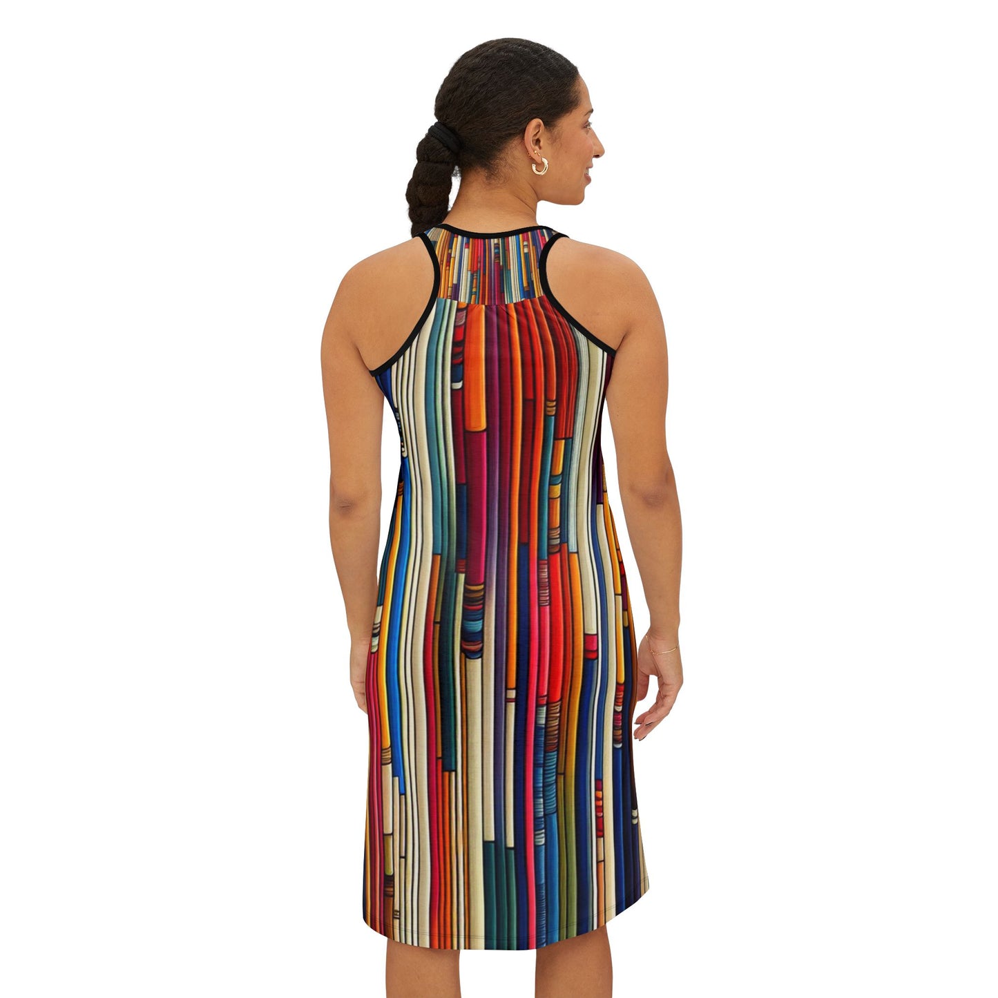 Women's Racerback Dress, Colour Stripes