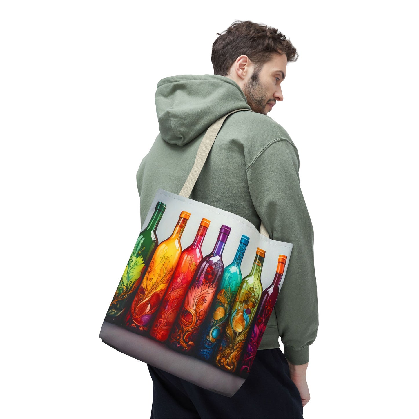 Wine Bottles, Tote Bag