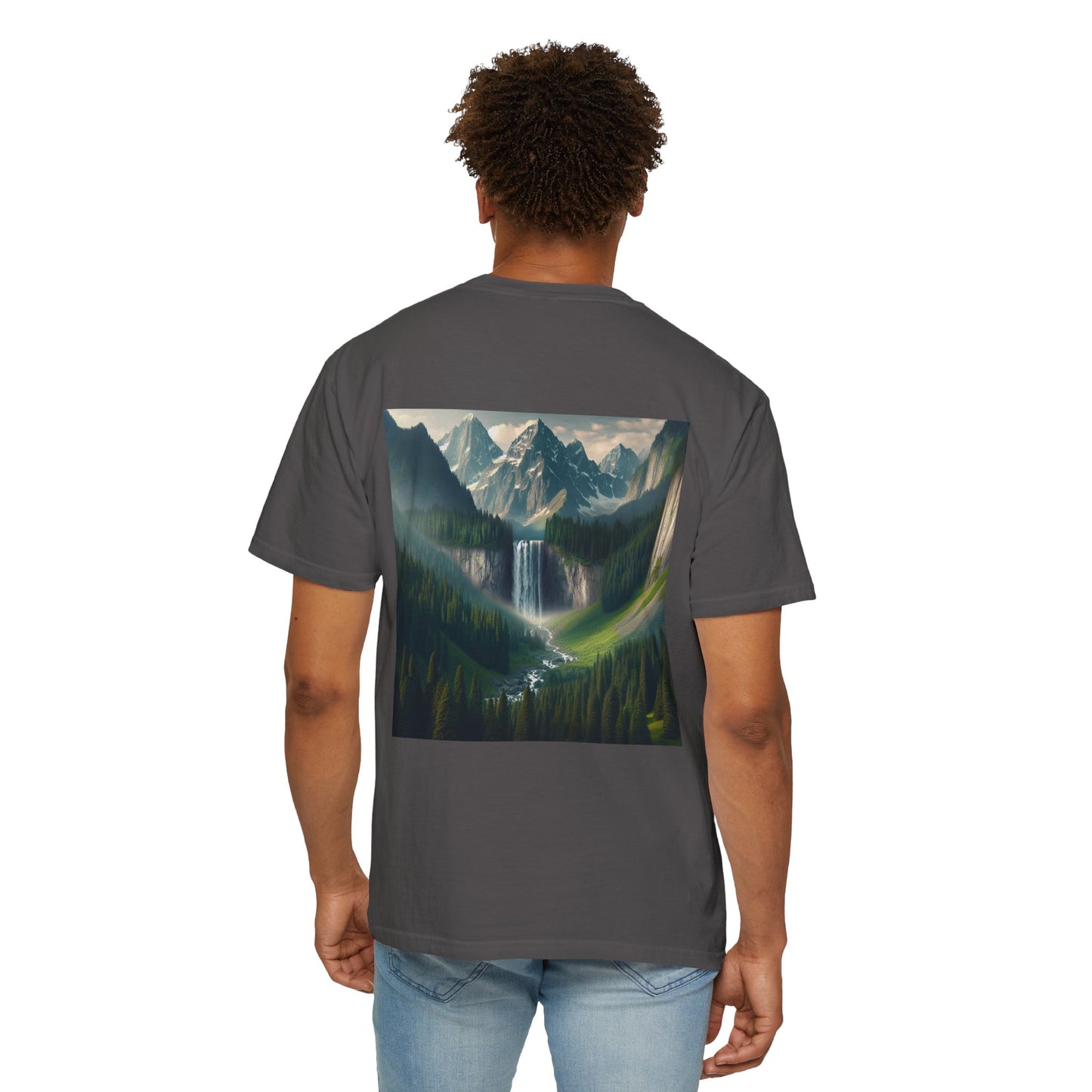 Hiking, Waterfall, Unisex T-shirt