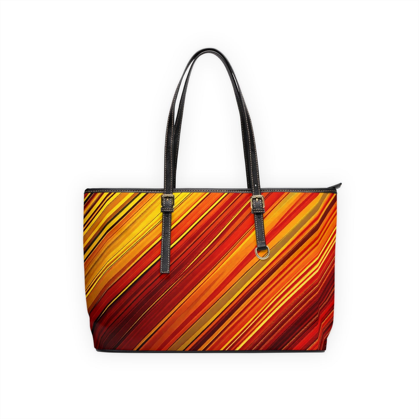 Vibrant PU Leather Shoulder Tote Bag