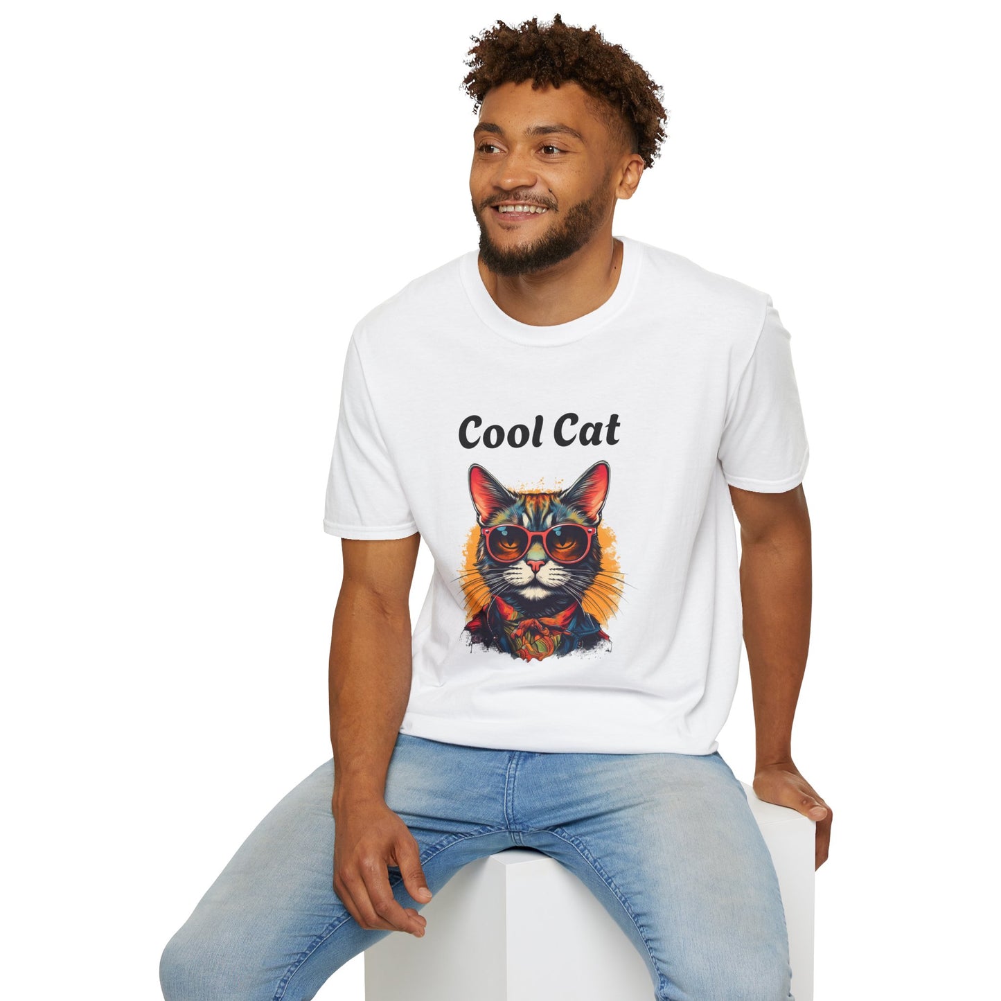 Cool Cat Unisex Softstyle T-Shirt