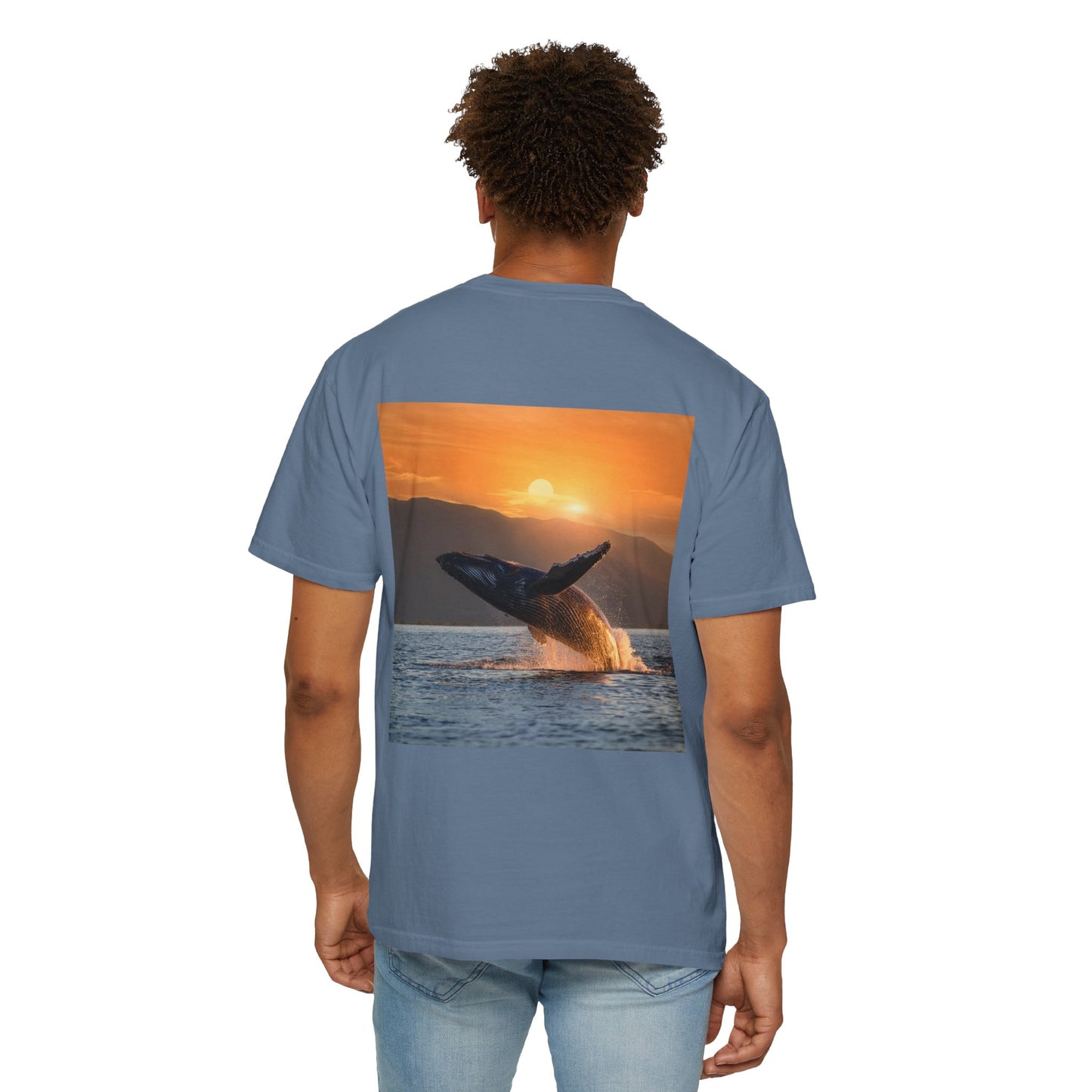 Lovin Life, Whale Print, Unisex T-shirt - Original Prints Co