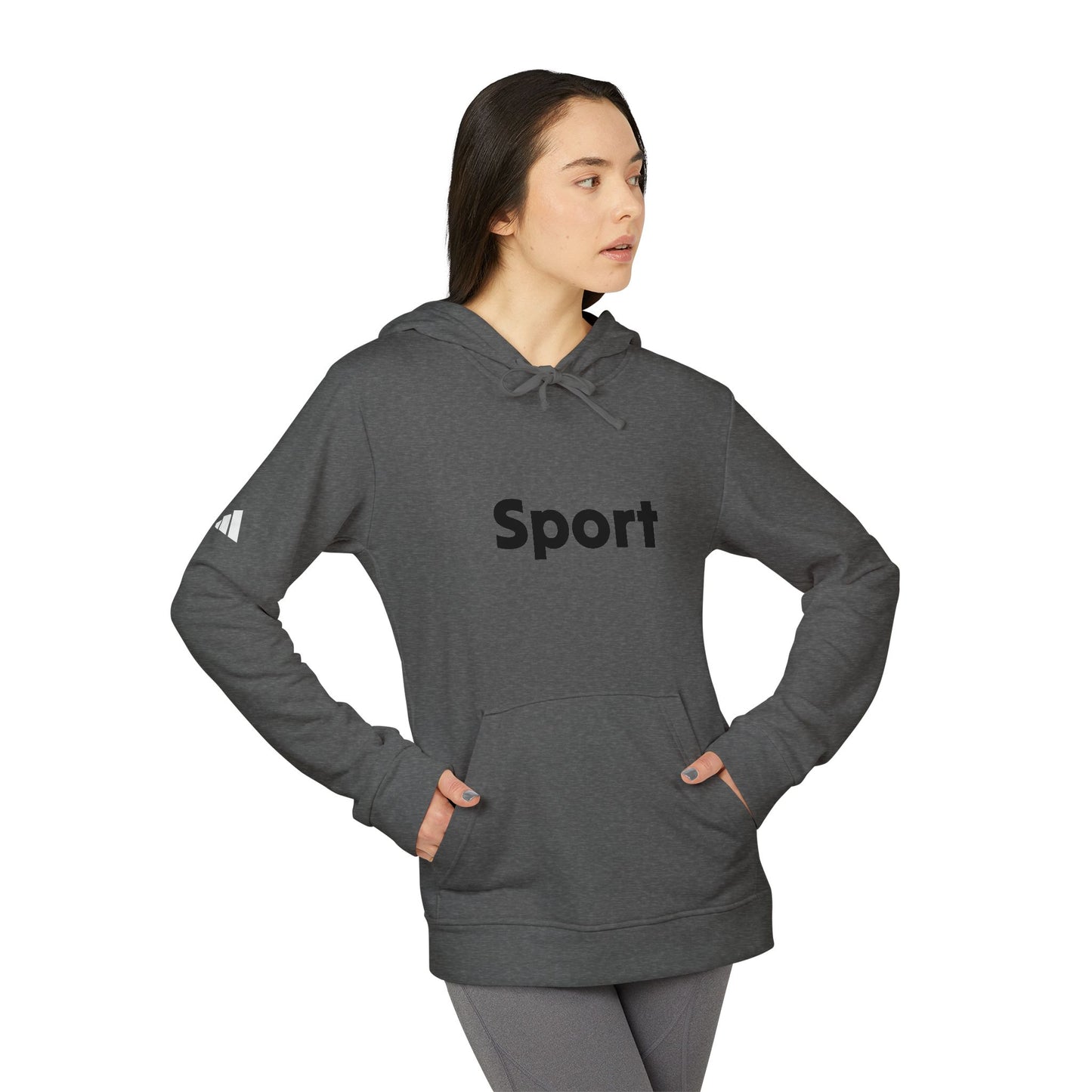 Adidas Unisex Fleece Hoodie - Sport Design for Casual Comfort