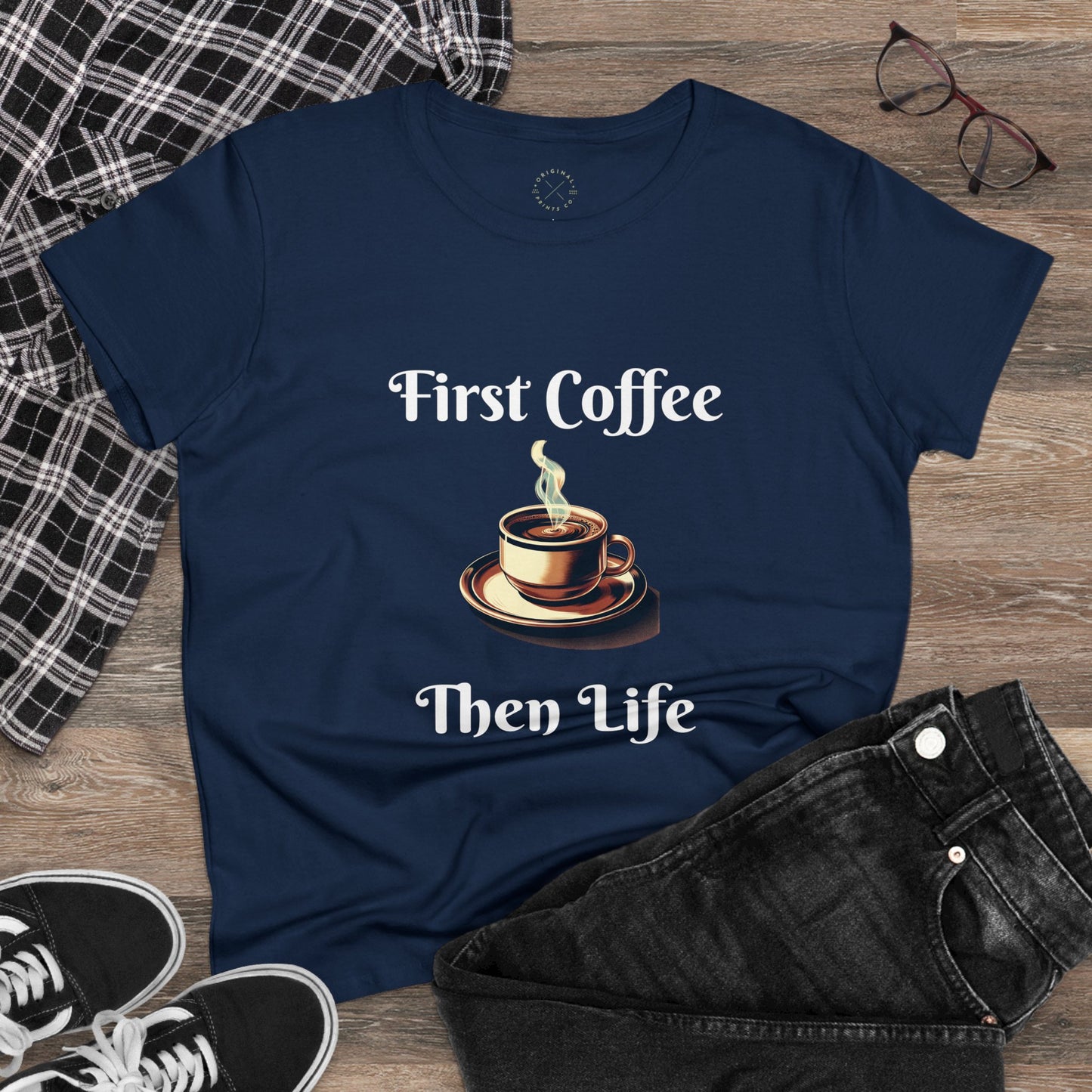 Women's Cotton Tee, Coffee