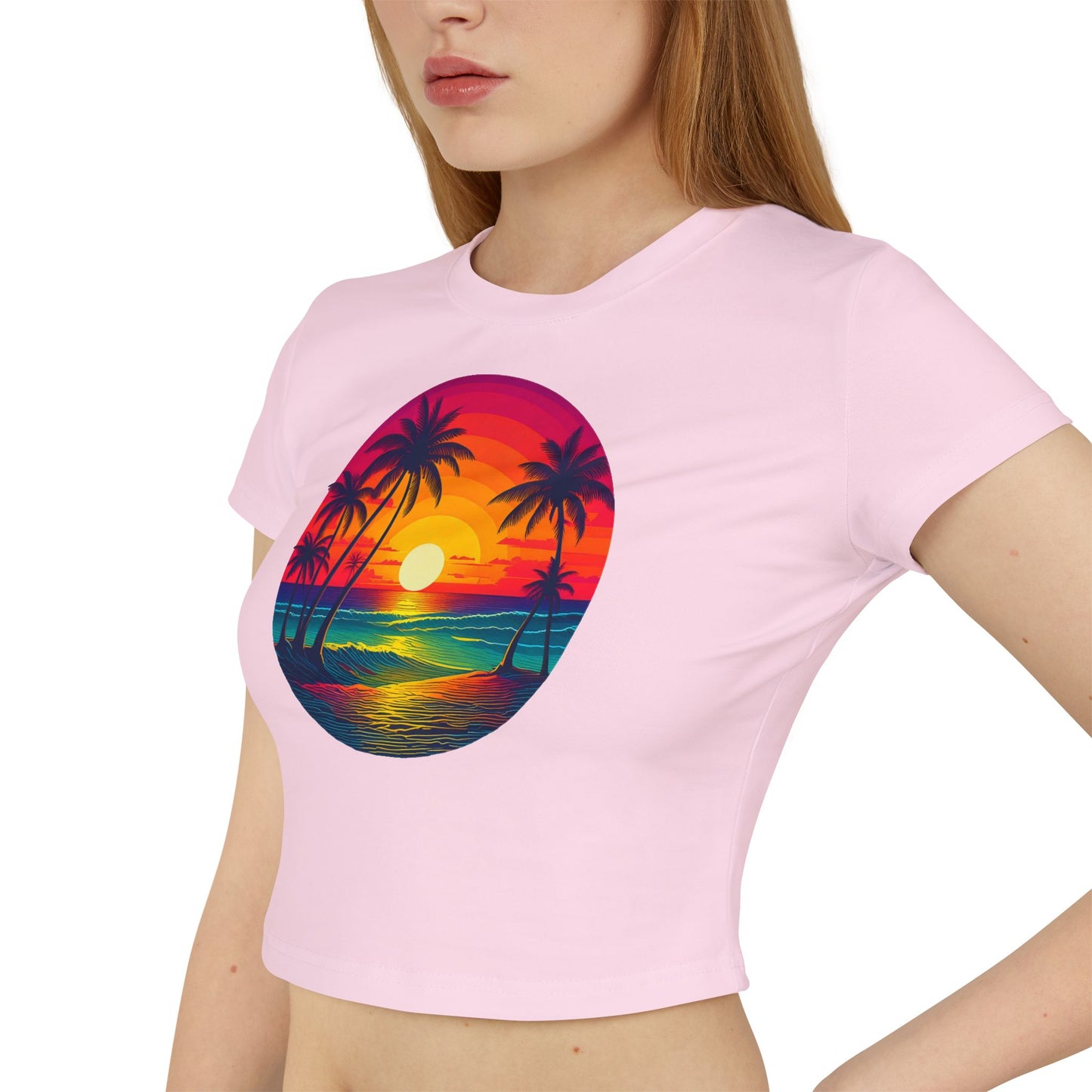 Sunset, Women's Baby Tee - Original Prints Co
