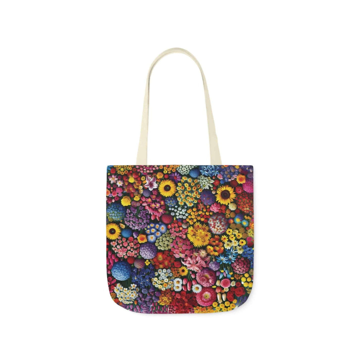 Canvas Tote Bag, Flowers 