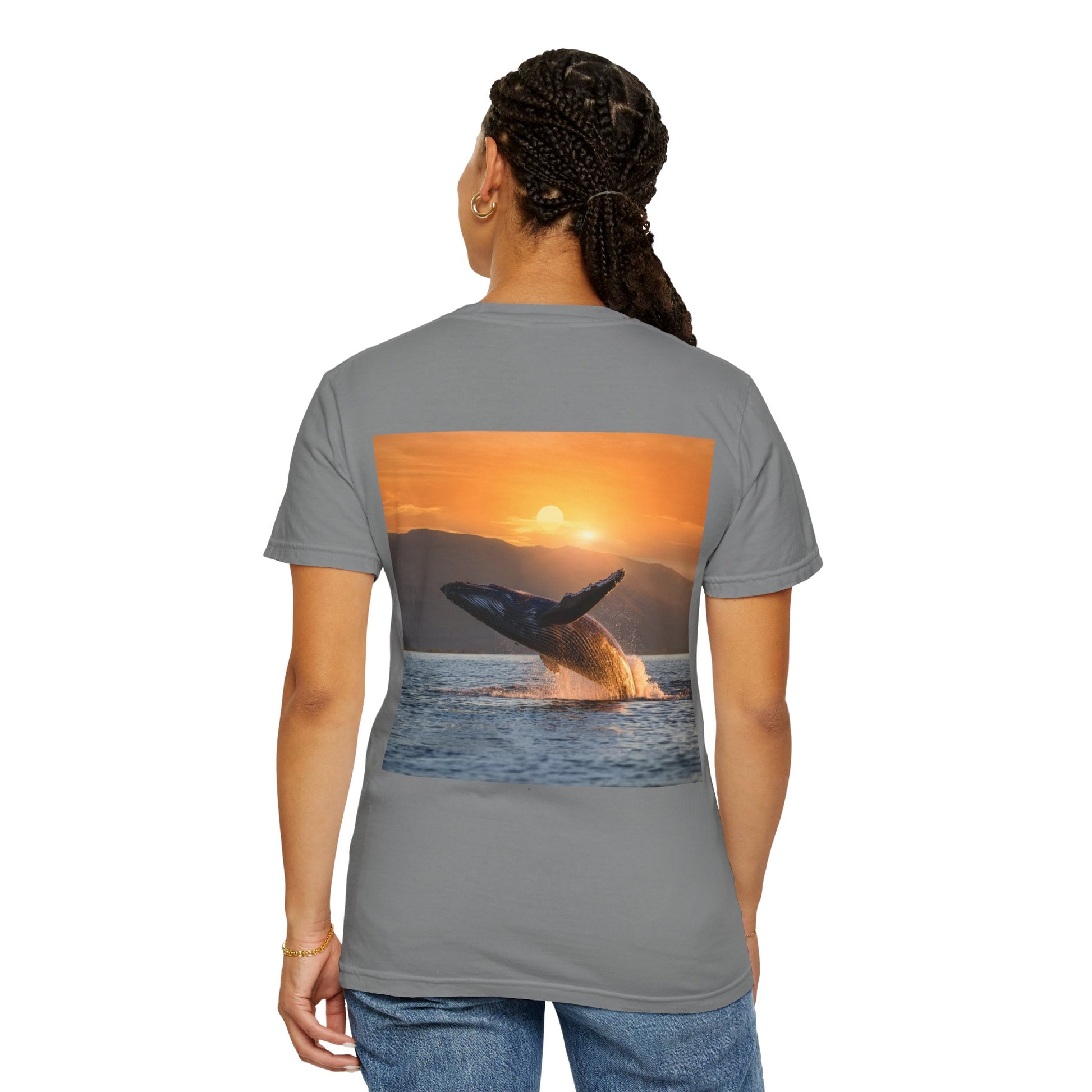 Lovin Life, Whale Print, Unisex T-shirt - Original Prints Co