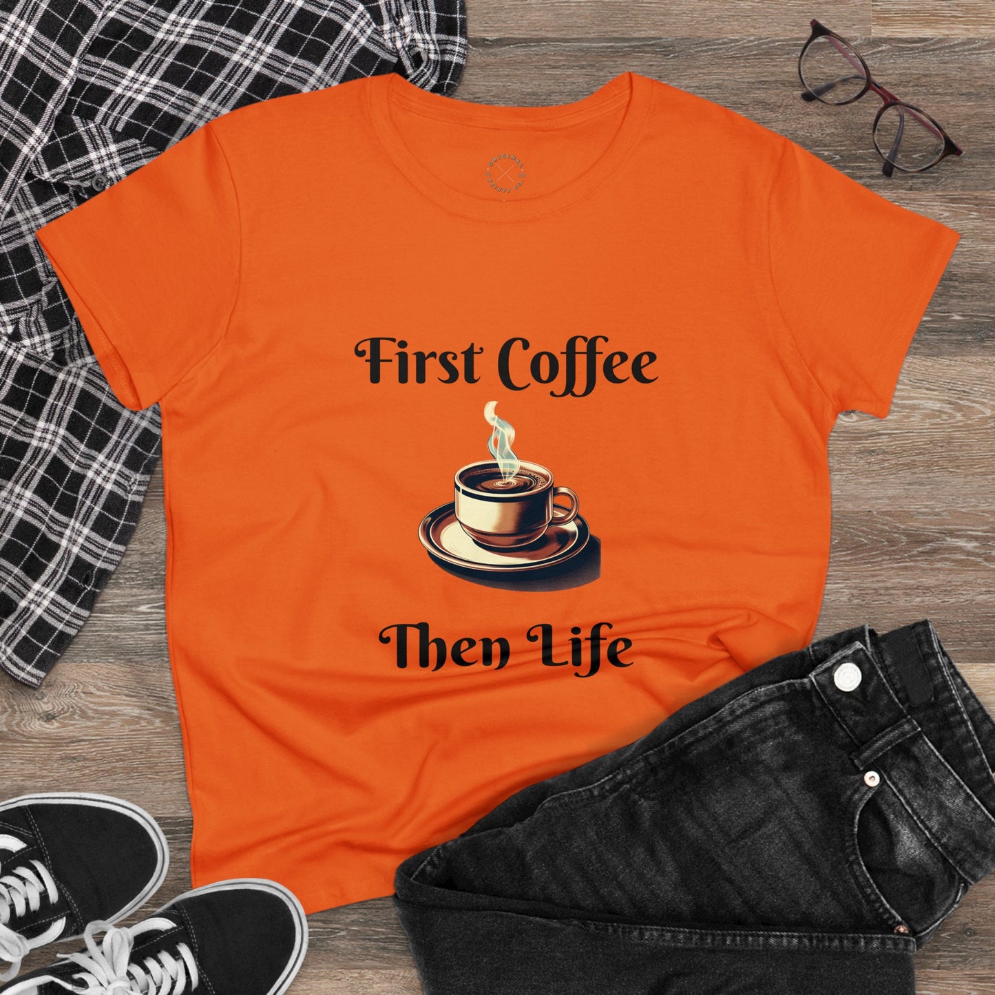 Women's Cotton Tee, Coffee