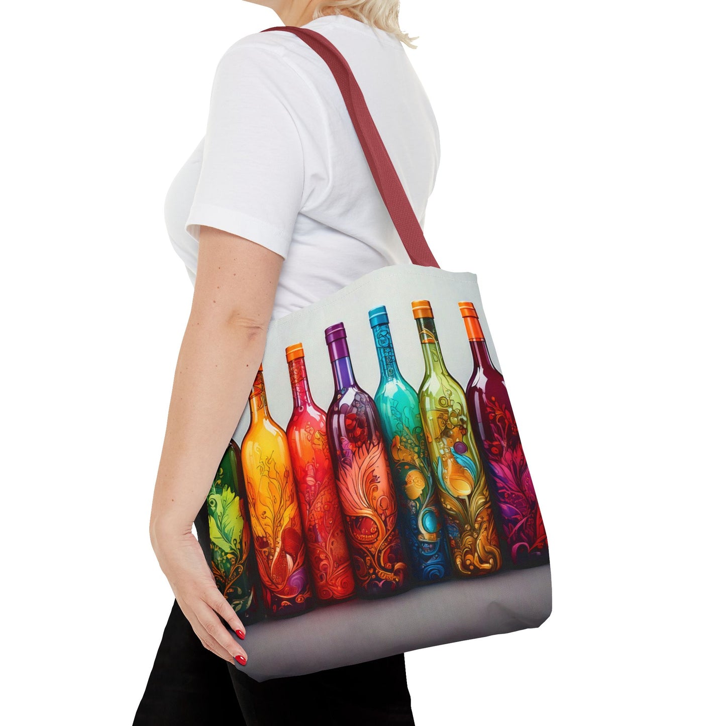 Wine Bottles, Tote Bag