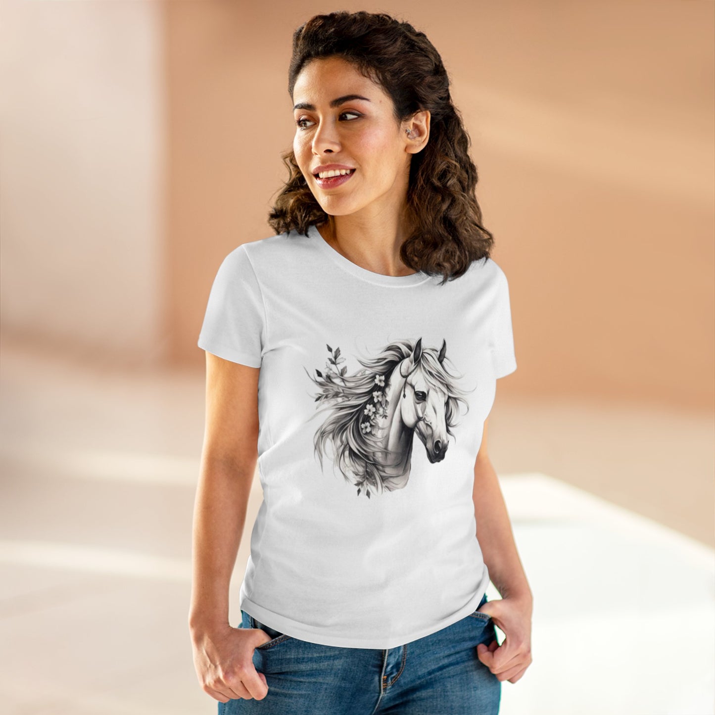 Horse Head, Women's Cotton Tee