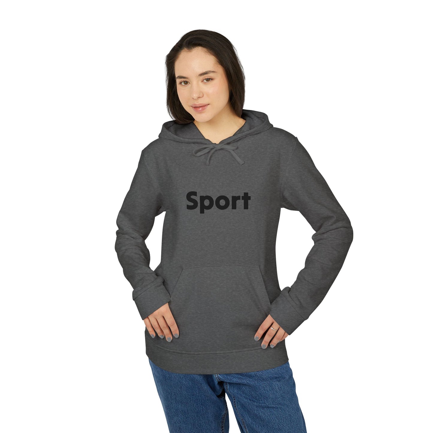 Adidas Unisex Fleece Hoodie - Sport Design for Casual Comfort