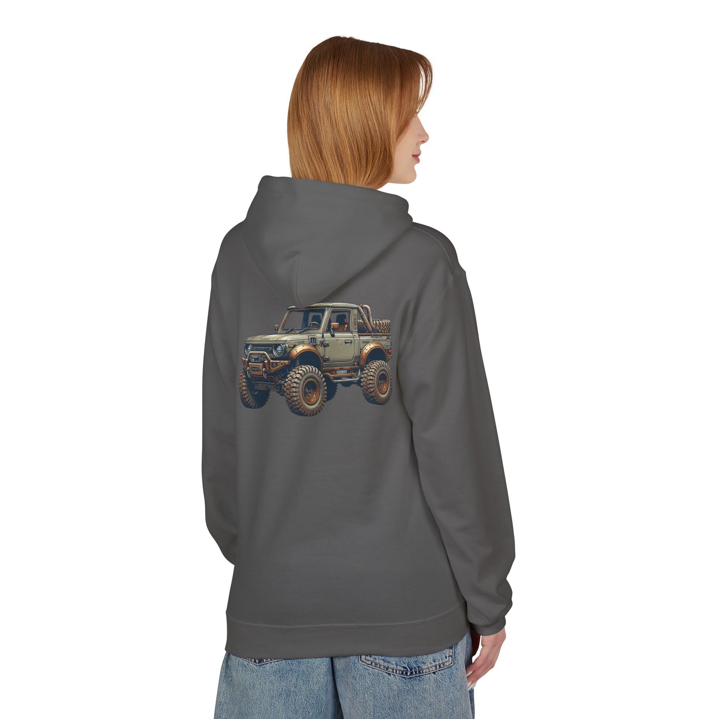 Mud Slinging Unisex Midweight Fleece Hoodie - Perfect for Off-Road Enthusiasts