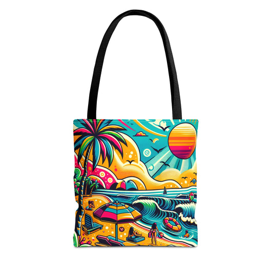 Tote Bag, Beach Print