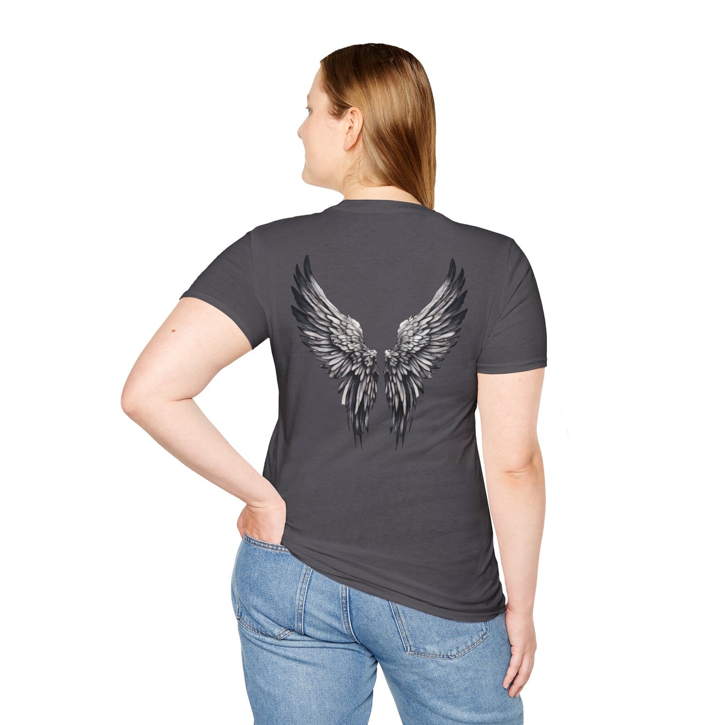 T-Shirt - Unisex Softstyle, Angel with Wings