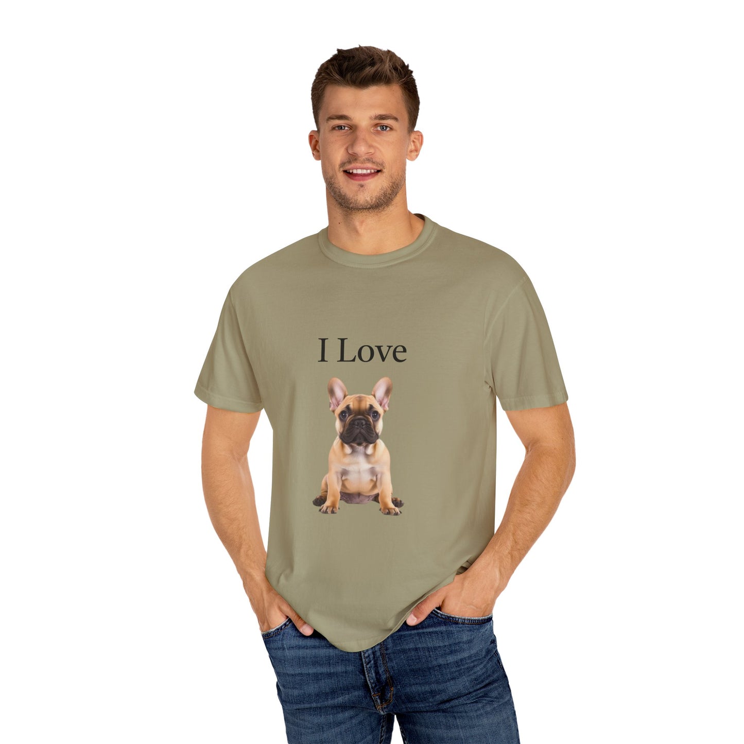 I Love, French BullDogs Unisex T-shirt