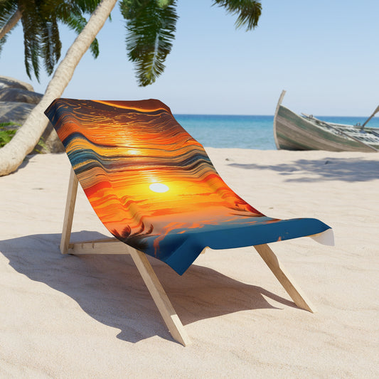 Sunset, Beach Towel