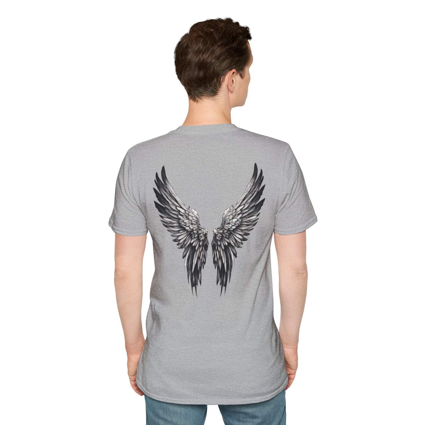 T-Shirt - Unisex Softstyle, Angel with Wings