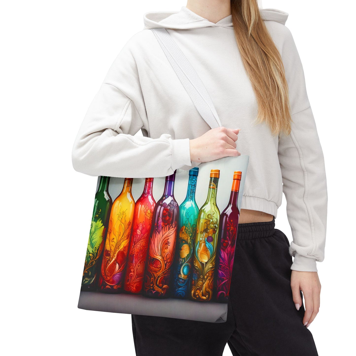 Wine Bottles, Tote Bag