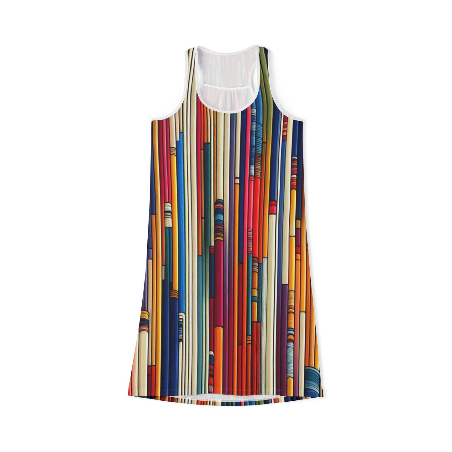 Women's Racerback Dress, Colour Stripes