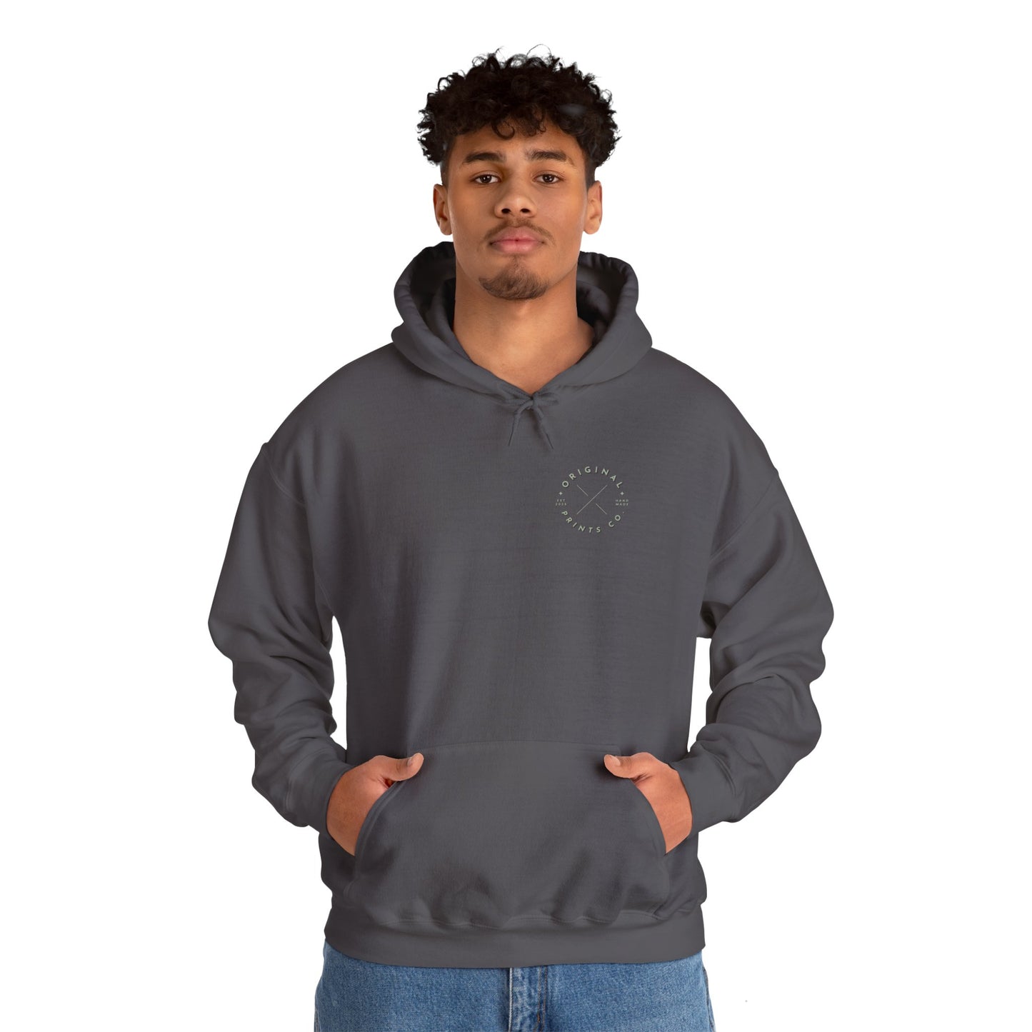 Original Prints Co Logo, Unisex Heavy Blend™ Hooded Sweatshirt