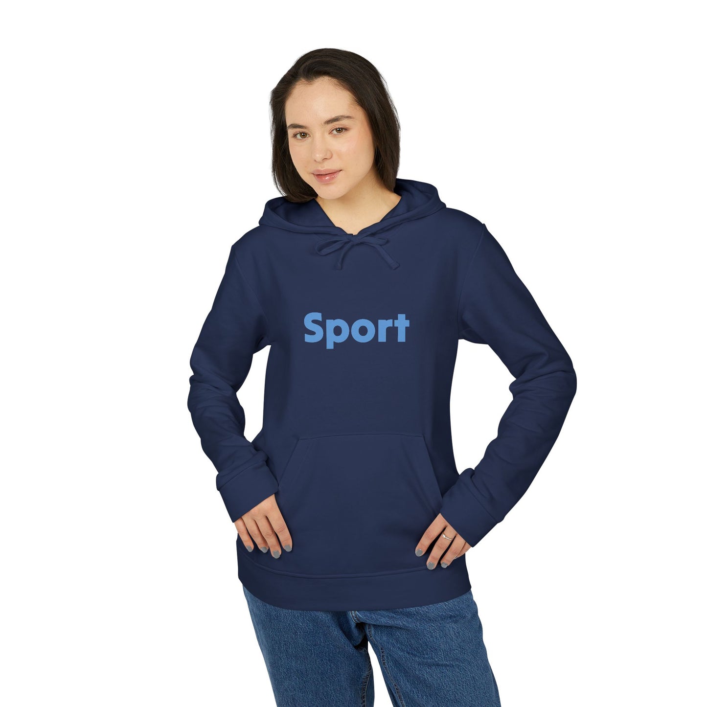 Adidas Unisex Fleece Hoodie - Sport Design for Casual Comfort