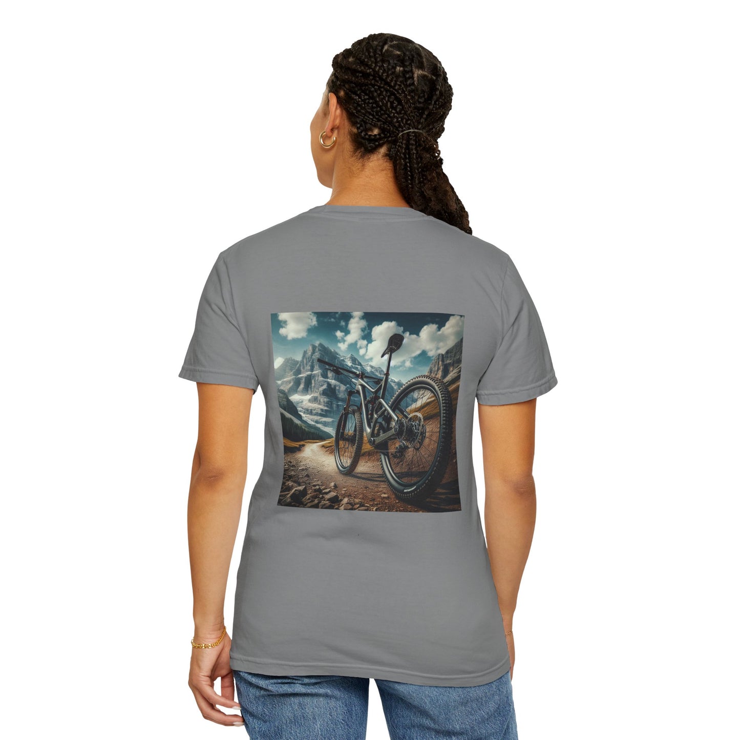 Mtn Biking, Unisex Garment-Dyed T-shirt