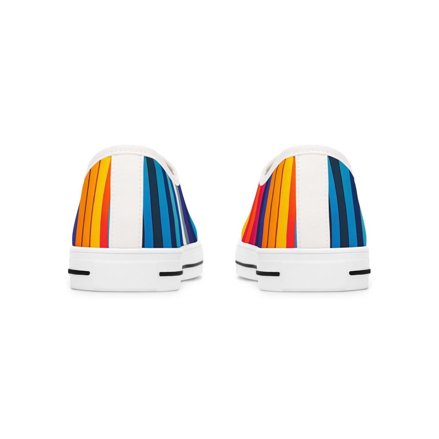 Vibrant Rainbow Women's Low Top Sneakers