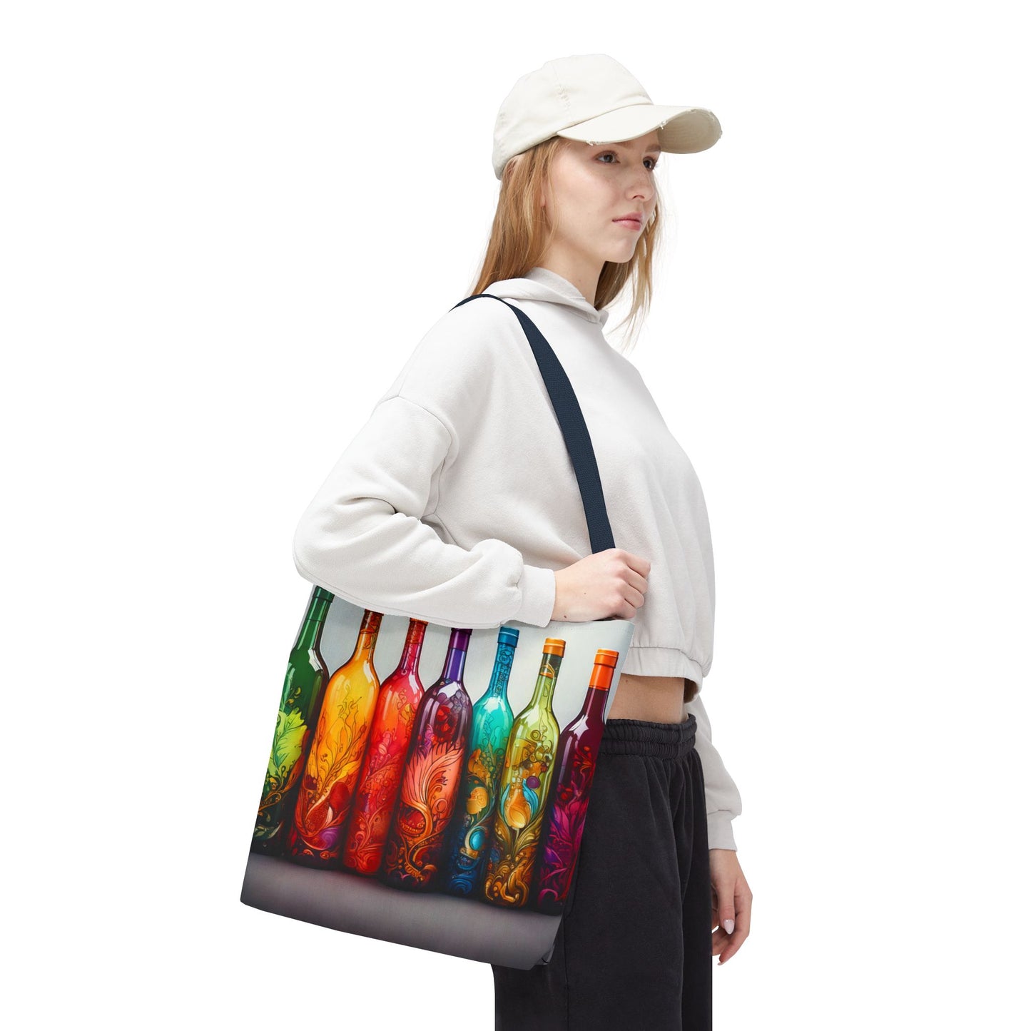 Wine Bottles, Tote Bag