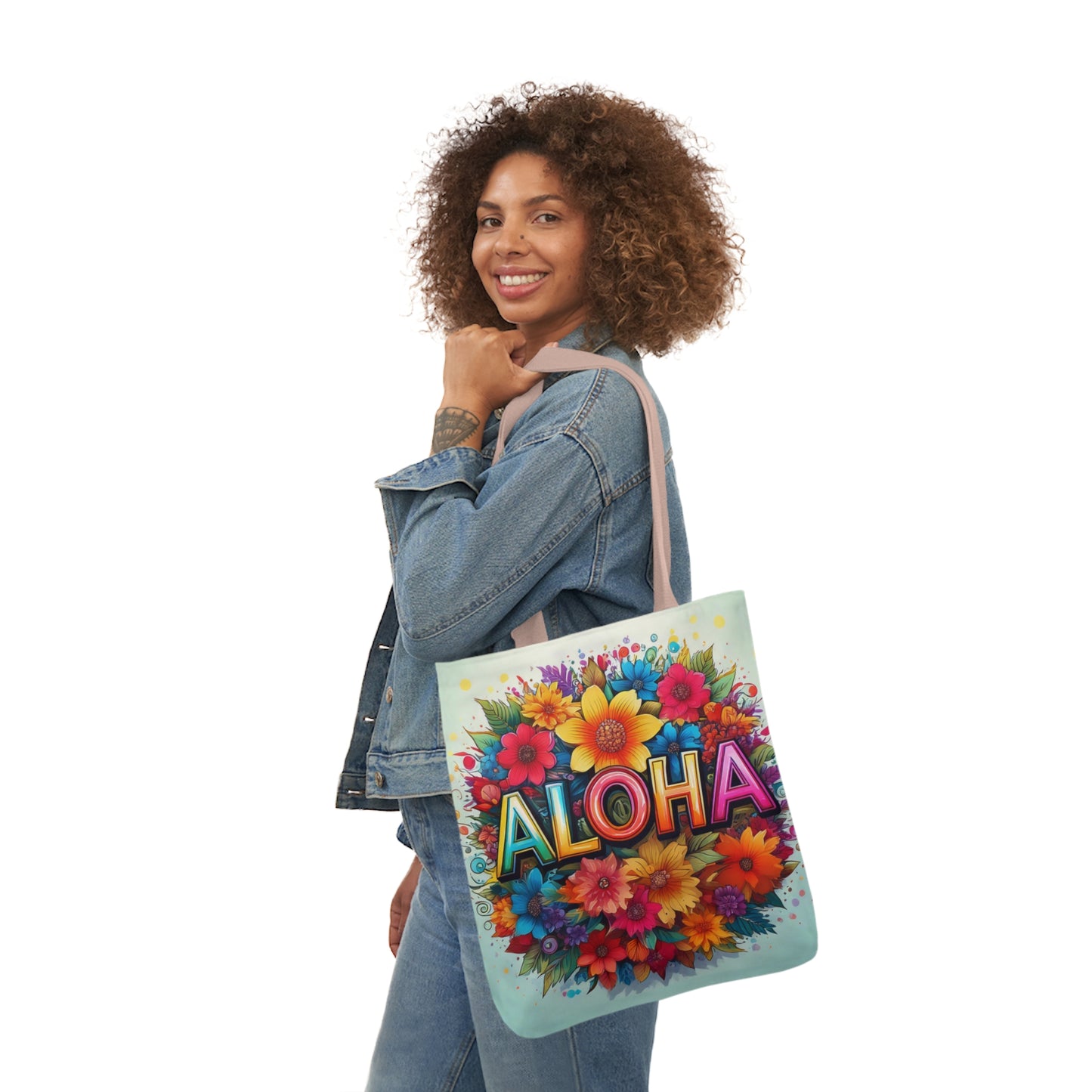 Tote Bag, Canvas ALOHA print