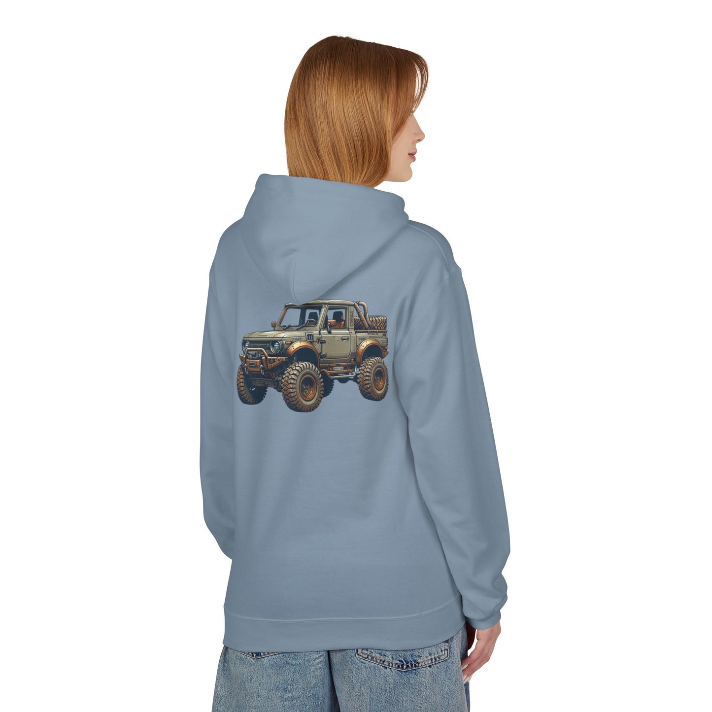 Mud Slinging Unisex Midweight Fleece Hoodie - Perfect for Off-Road Enthusiasts