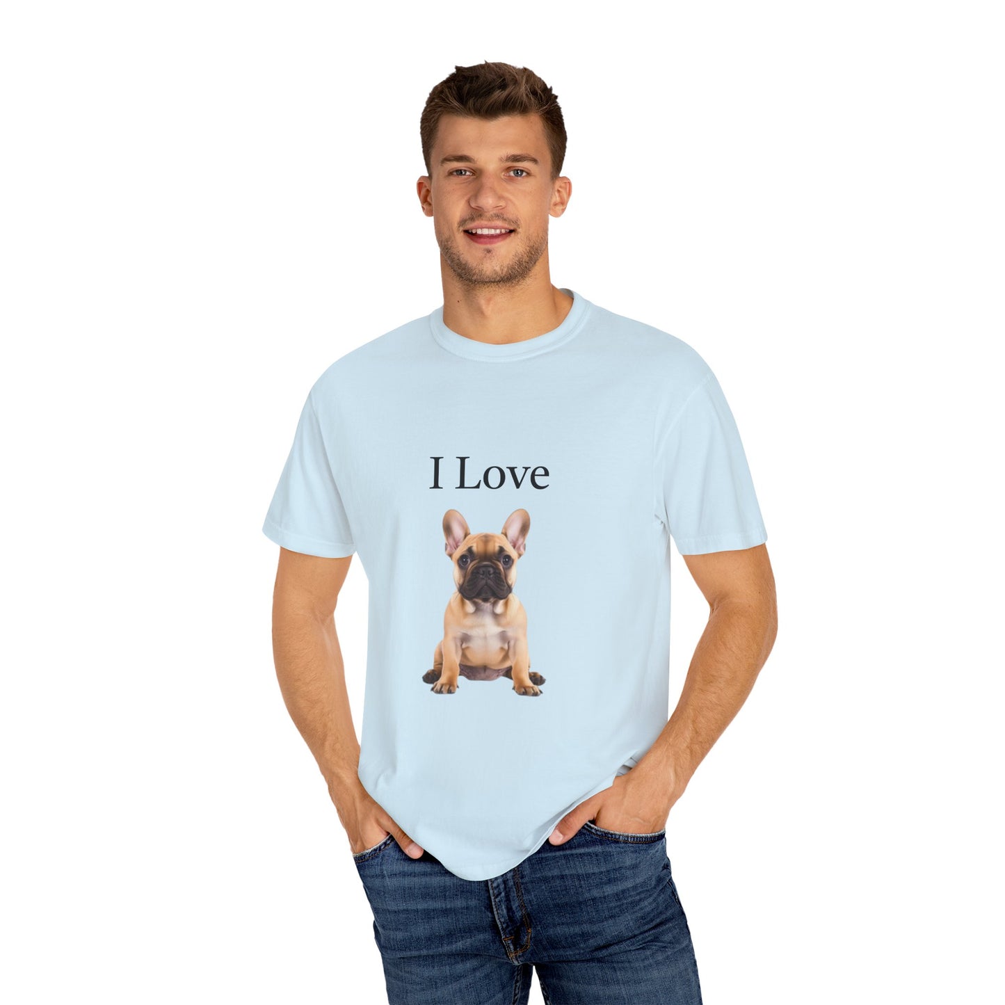 I Love, French BullDogs Unisex T-shirt