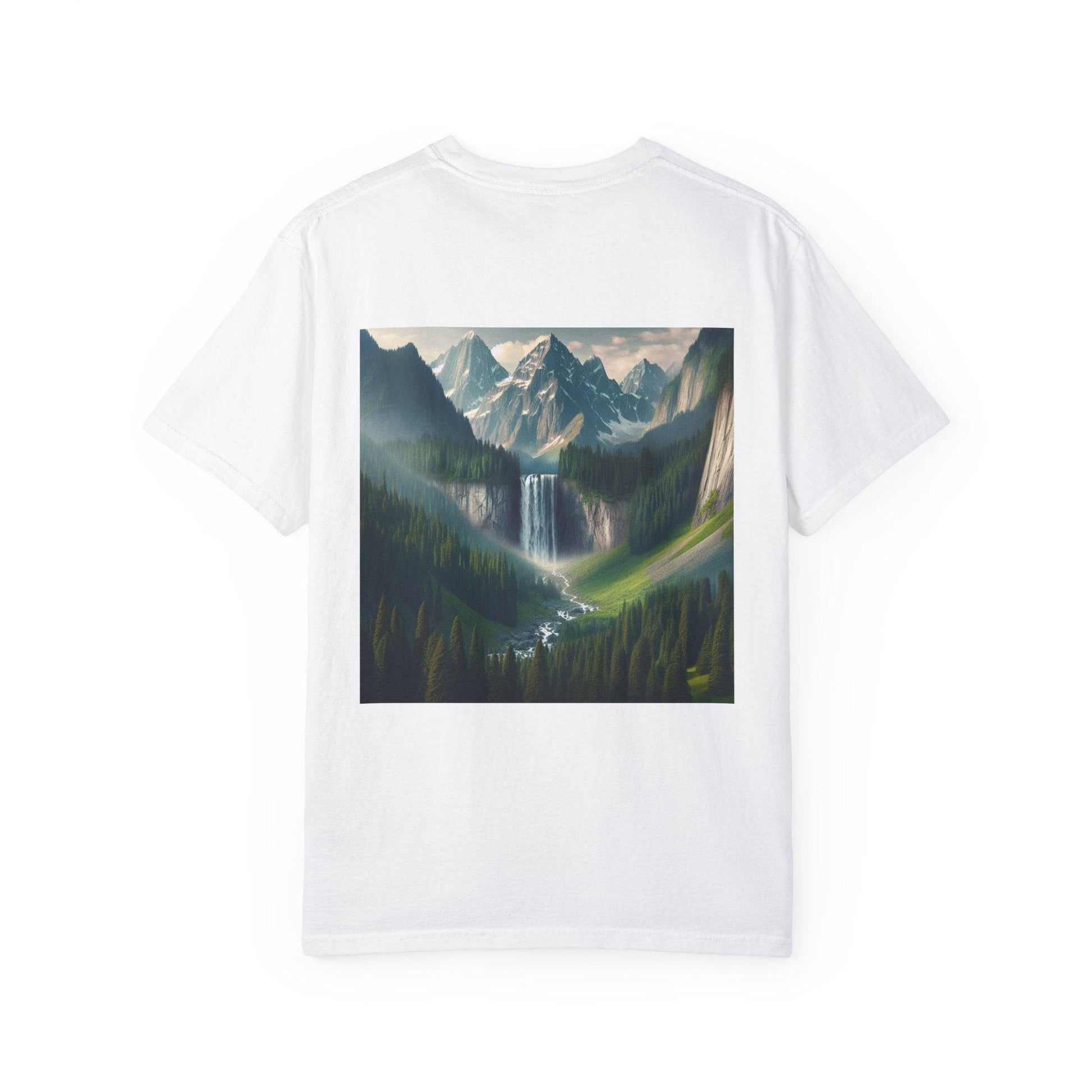 Hiking, Waterfall, Unisex T-shirt