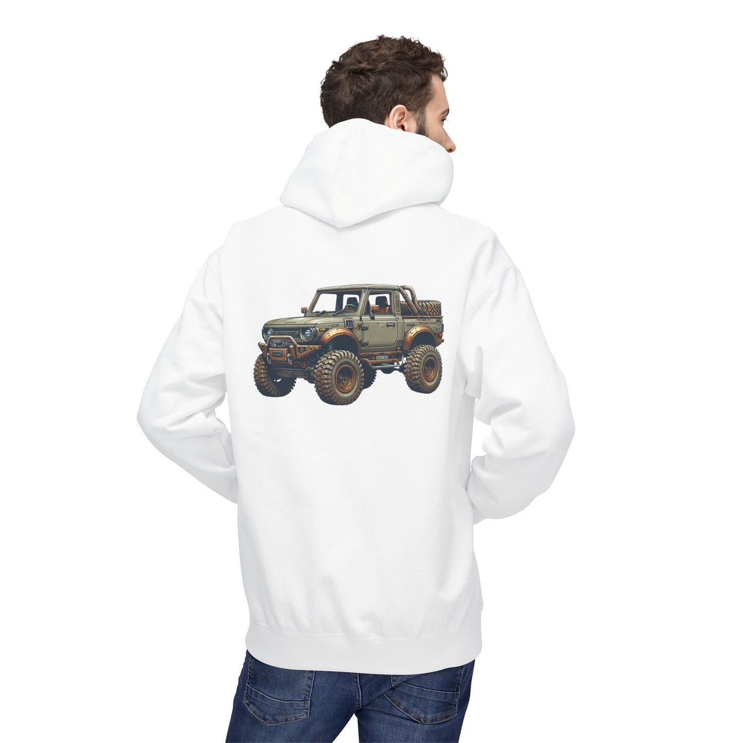 Mud Slinging Unisex Midweight Fleece Hoodie - Perfect for Off-Road Enthusiasts