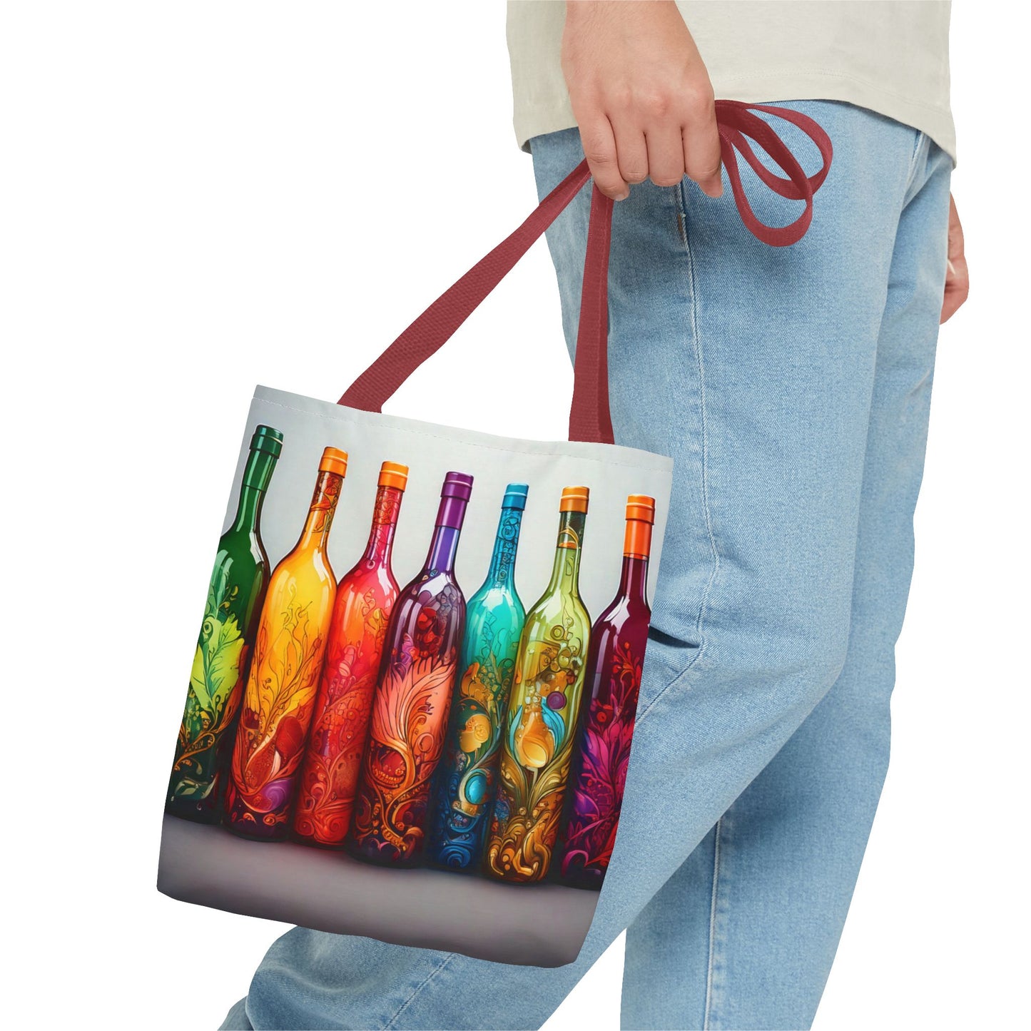 Wine Bottles, Tote Bag